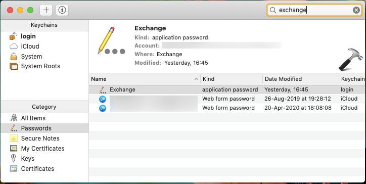 outlook 2011 mac asks for password
